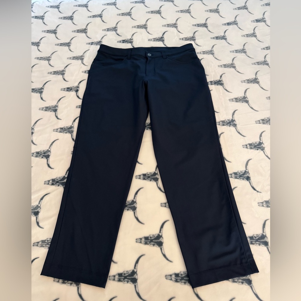 Lululemon Men's ABC Pant Classic Navy Trouser Pants Size 34X29